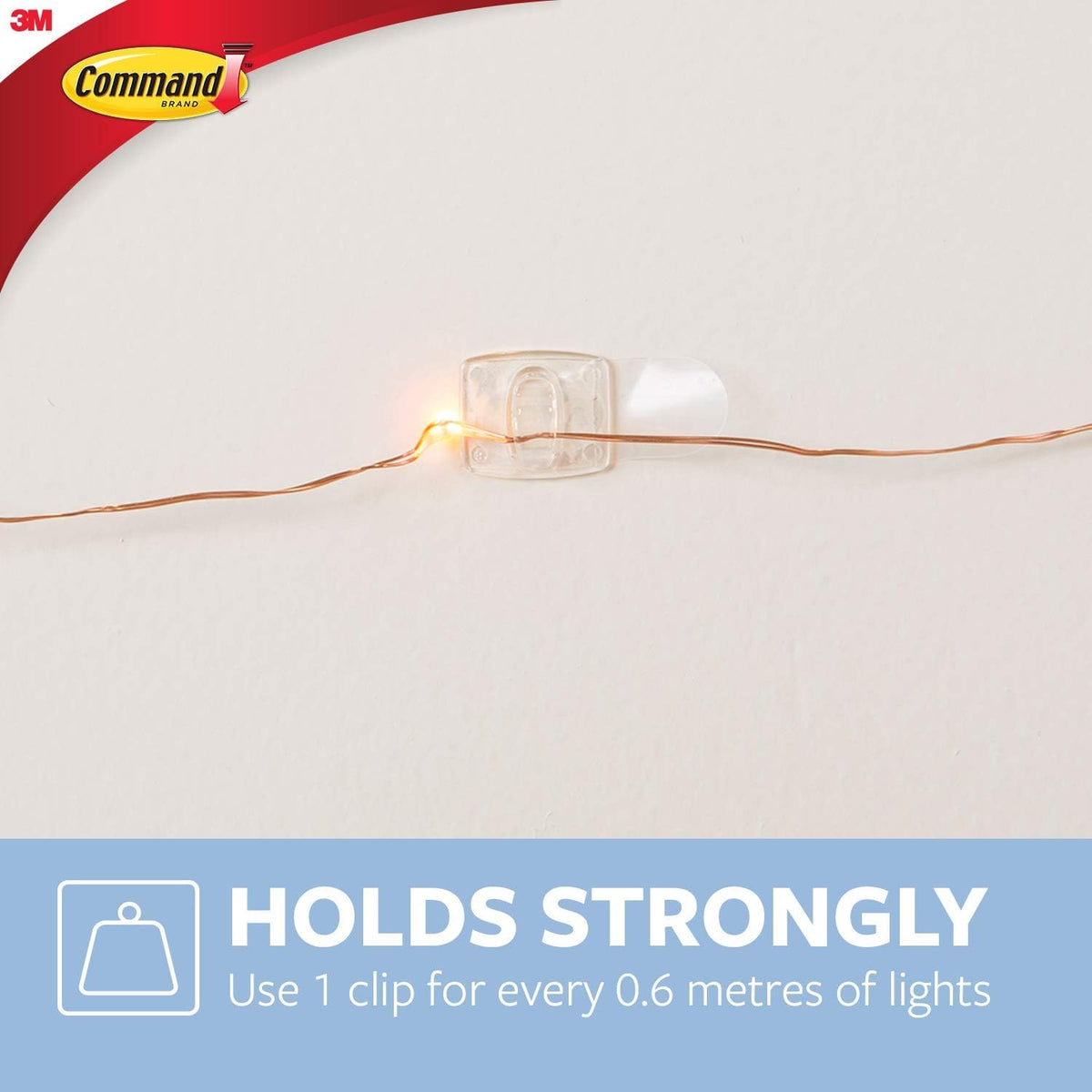 Command Clear Decorating Clips 17026CLR - 20 Clips