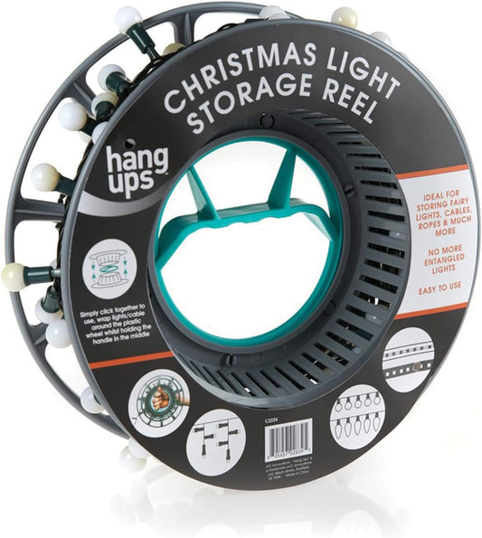 Christmas Lights Storage Reel, Ideal for Christmas Tree Lights, Fairy Lights, Rope Lights, LED Lights and Various Cables Tidy Tangle Free Light Storage Holder