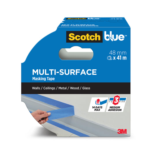 ScotchBlue Multi-Surface Premium Masking Tape, 48mm x 41m - 1 Roll