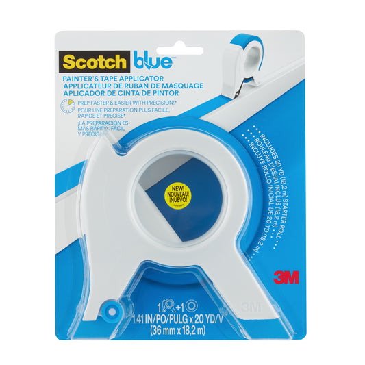 ScotchBlue Multi-Surface Premium Masking Tape Applicator with 1 Roll, 36mm x 18.2m