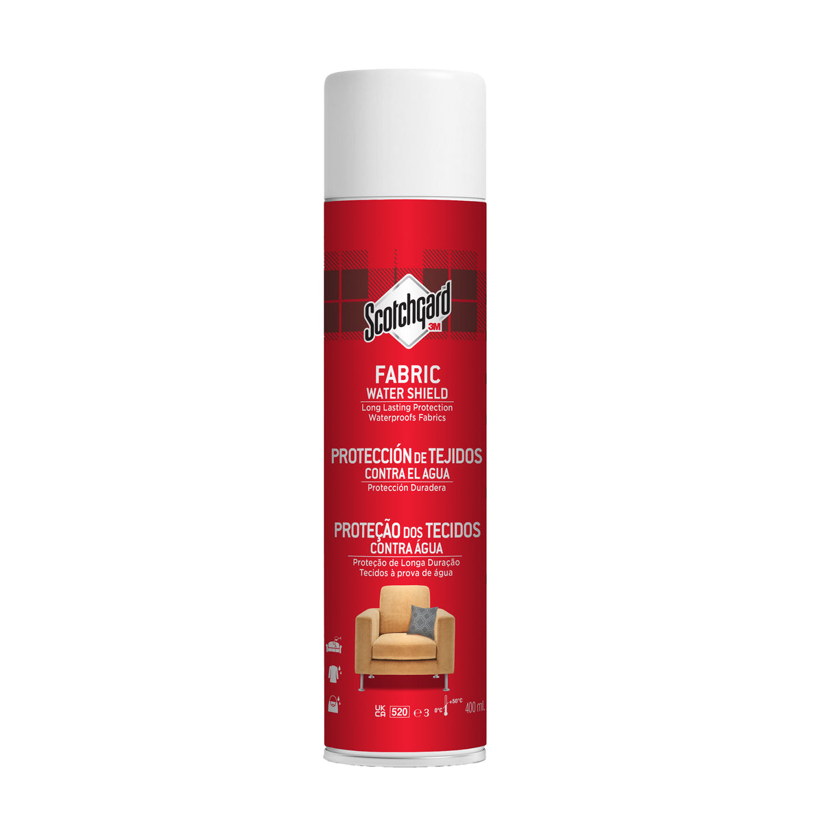 Scotchgard Fabric Transparent Water Shield, 400ml - 1 Can