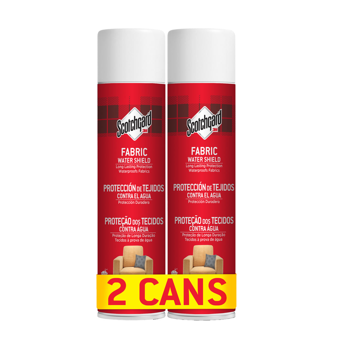 Scotchgard Fabric Transparent Water Shield, 400ml - 2 Cans
