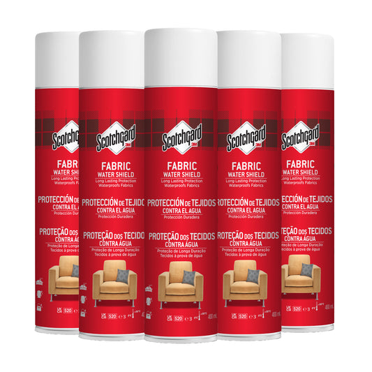 Scotchgard Fabric Transparent Water Shield, 400ml - 5 Cans