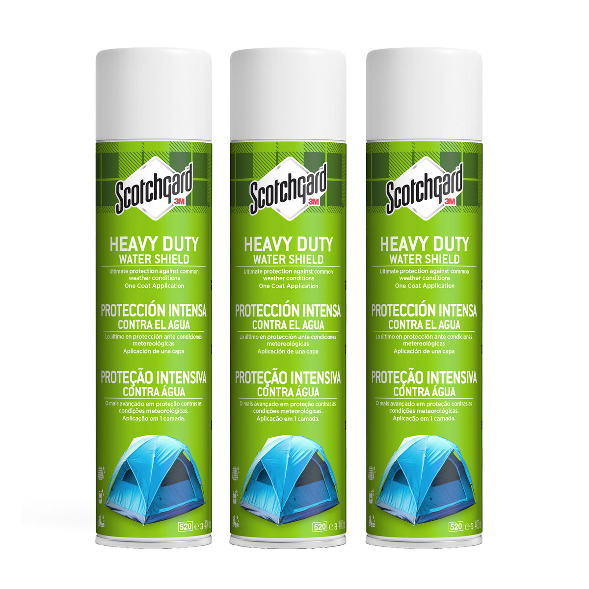Scotchgard Heavy Duty Water Shield, 400ml - 3 Cans