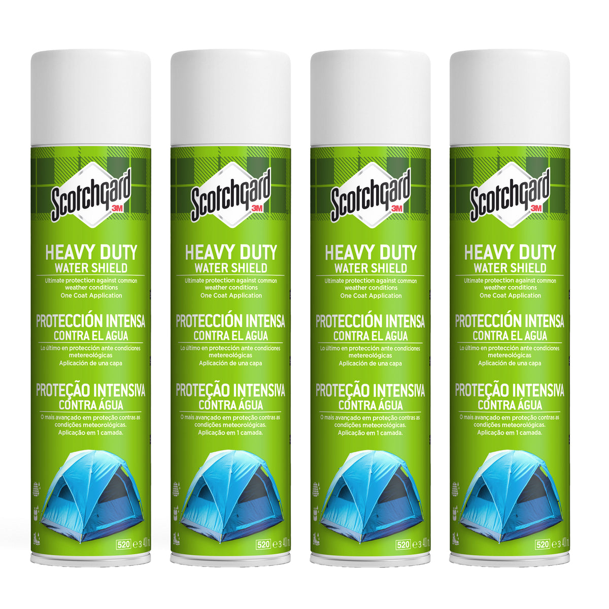 Scotchgard Heavy Duty Water Shield, 400ml - 4 Cans