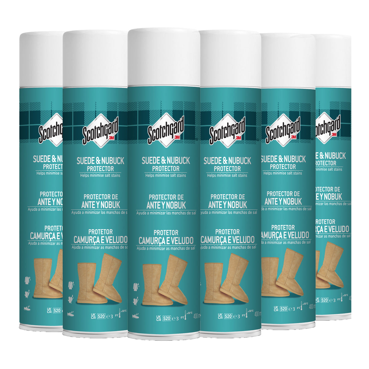 Scotchgard Suede & Nubuck Protector, 400ml - 6 Cans