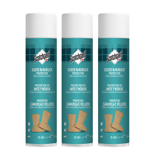 Scotchgard Suede & Nubuck Protector, 400ml - 3 Cans