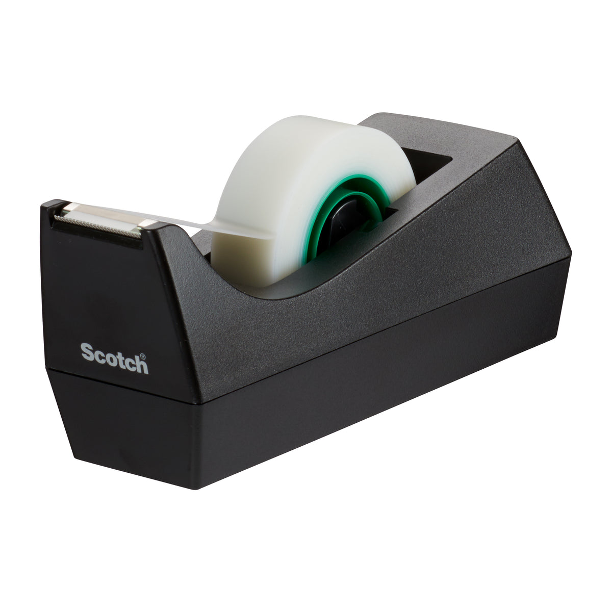 Scotch Desktop Tape Dispenser C38, Black + Scotch MagicTape, 19 mm x 33 m, 4 Rolls