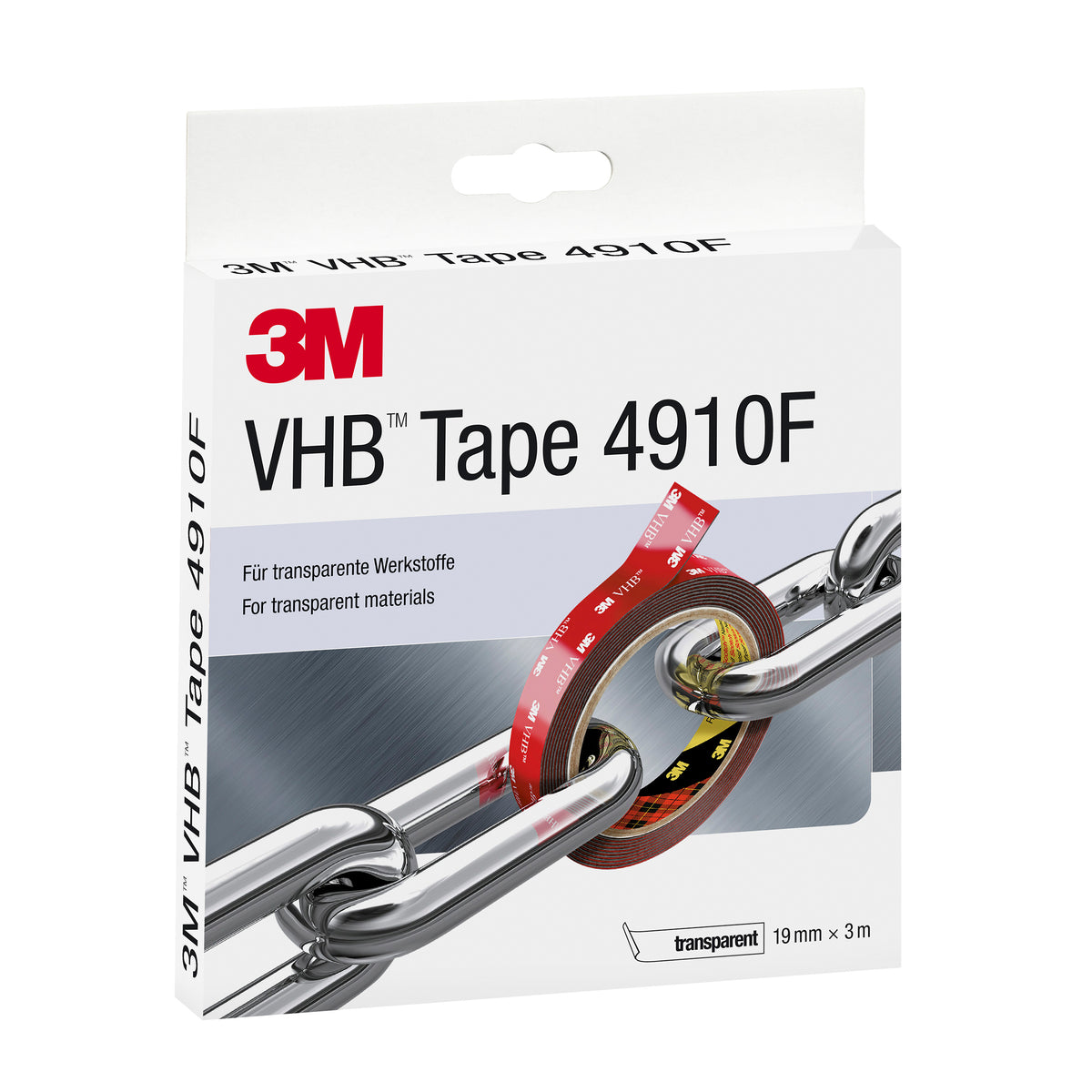 3M VHB Adhesive Tape, 19mm x 3M, Thickness 1.1mm Transparent