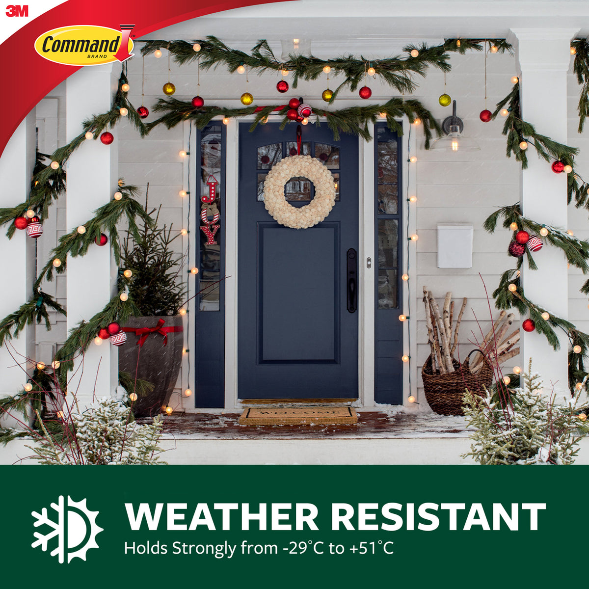 Command Clear Outdoor Decorating Clips 17026H-AW - 20 Clips