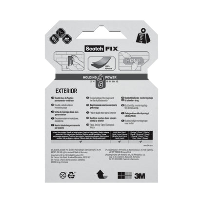 Scotch-Fix Exterior Mounting Tape, 19mm x 1.5M