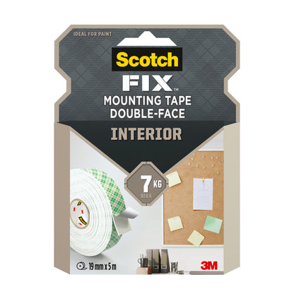 Scotch-Fix Interior Mounting Tape, 19mm x 5M