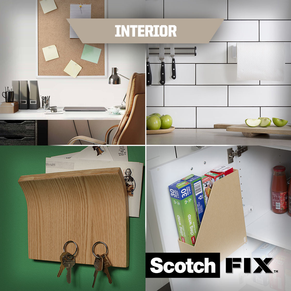 Scotch-Fix Interior Mounting Tape, 19mm x 5M