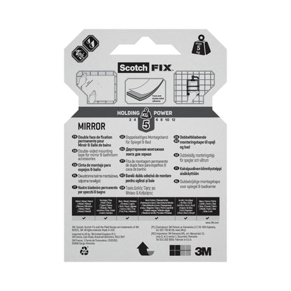 Scotch-Fix Mirror Mounting Tape, 19mm x 1.5M