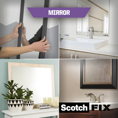 Scotch-Fix Mirror Mounting Tape, 19mm x 5M