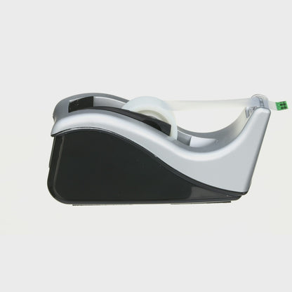 Scotch Desktop Tape Dispenser C60, Silver + Scotch MagicTape, 19 mm x 33 m, 4 Rolls